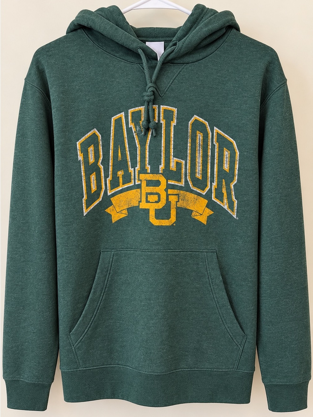 Rivalry Threads Baylor Green Hoodie with Gold Logo